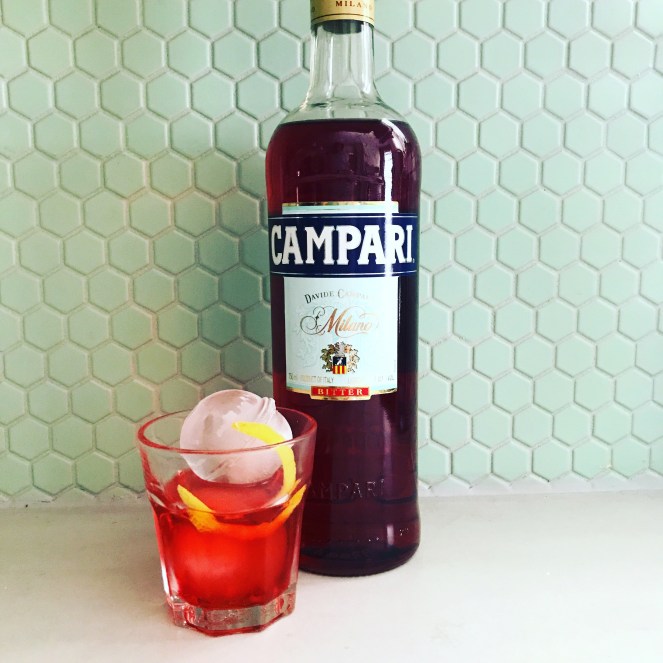campari on the rocks